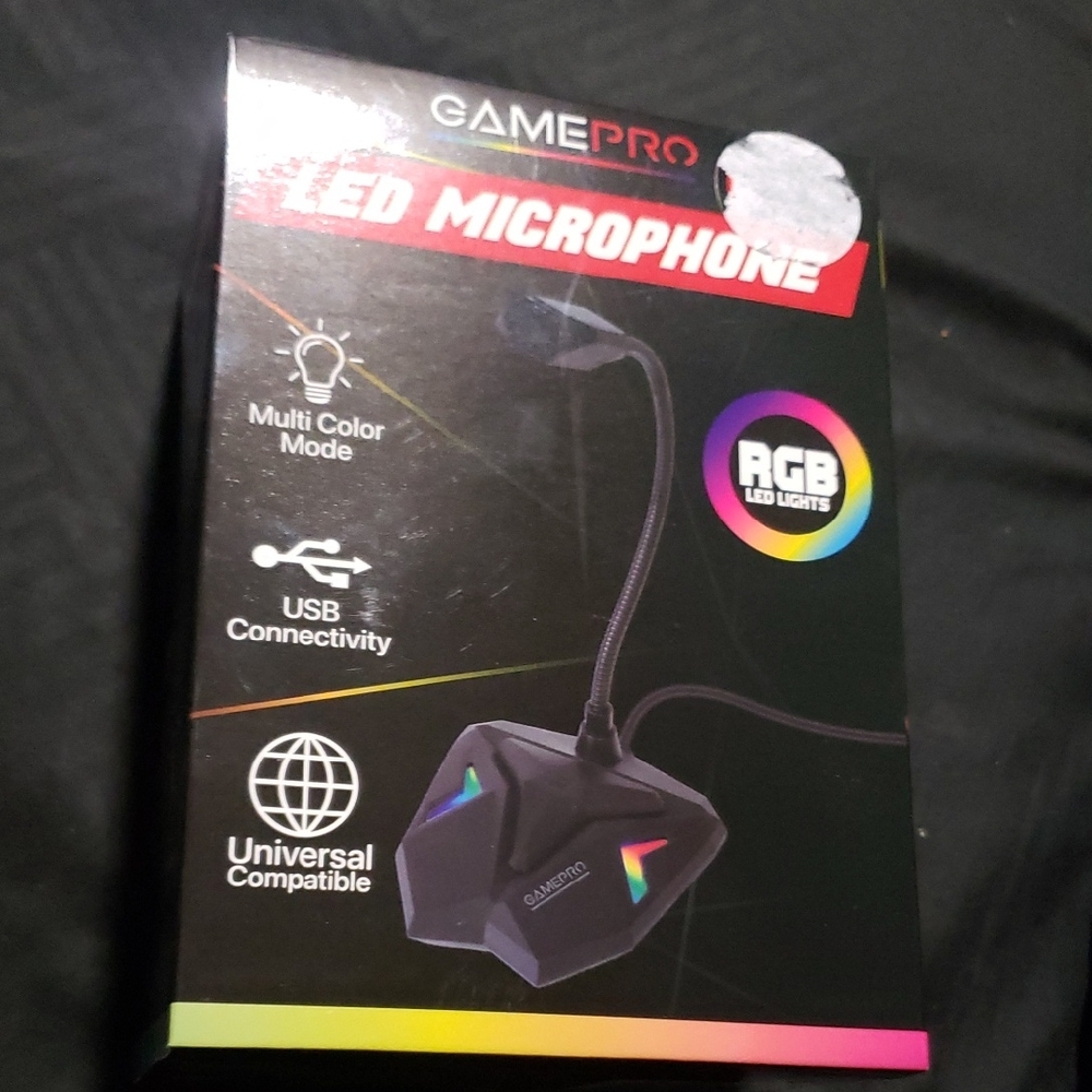GamePro RGB LED Microphone Multi Color Modes Model GP-819 NIB
